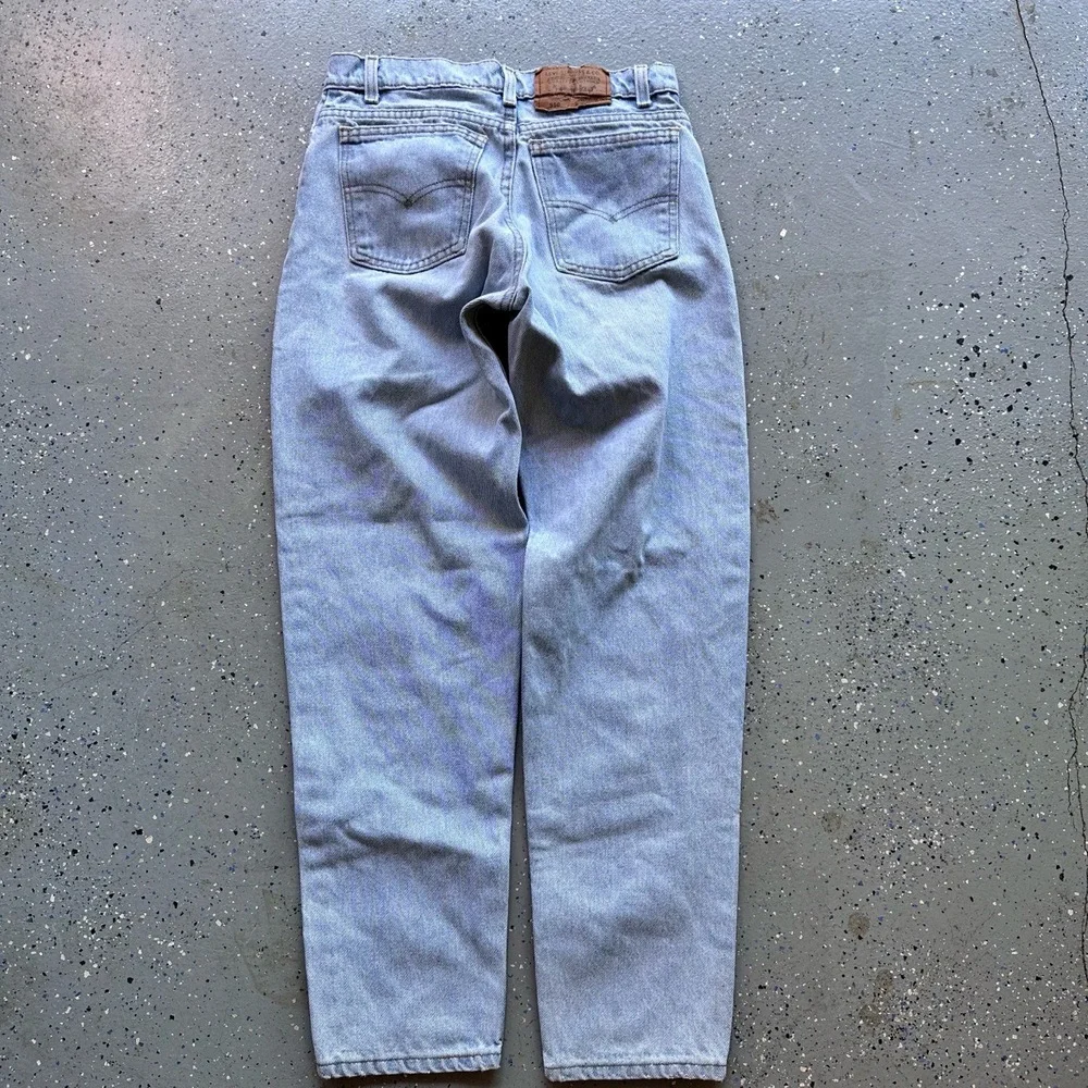 Levis 1056R Light Wash High Waist Straight Leg Denim Jeans Vintage USA W 30 - Picture 7 of 7